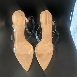 Olivia Jaymes clear heels